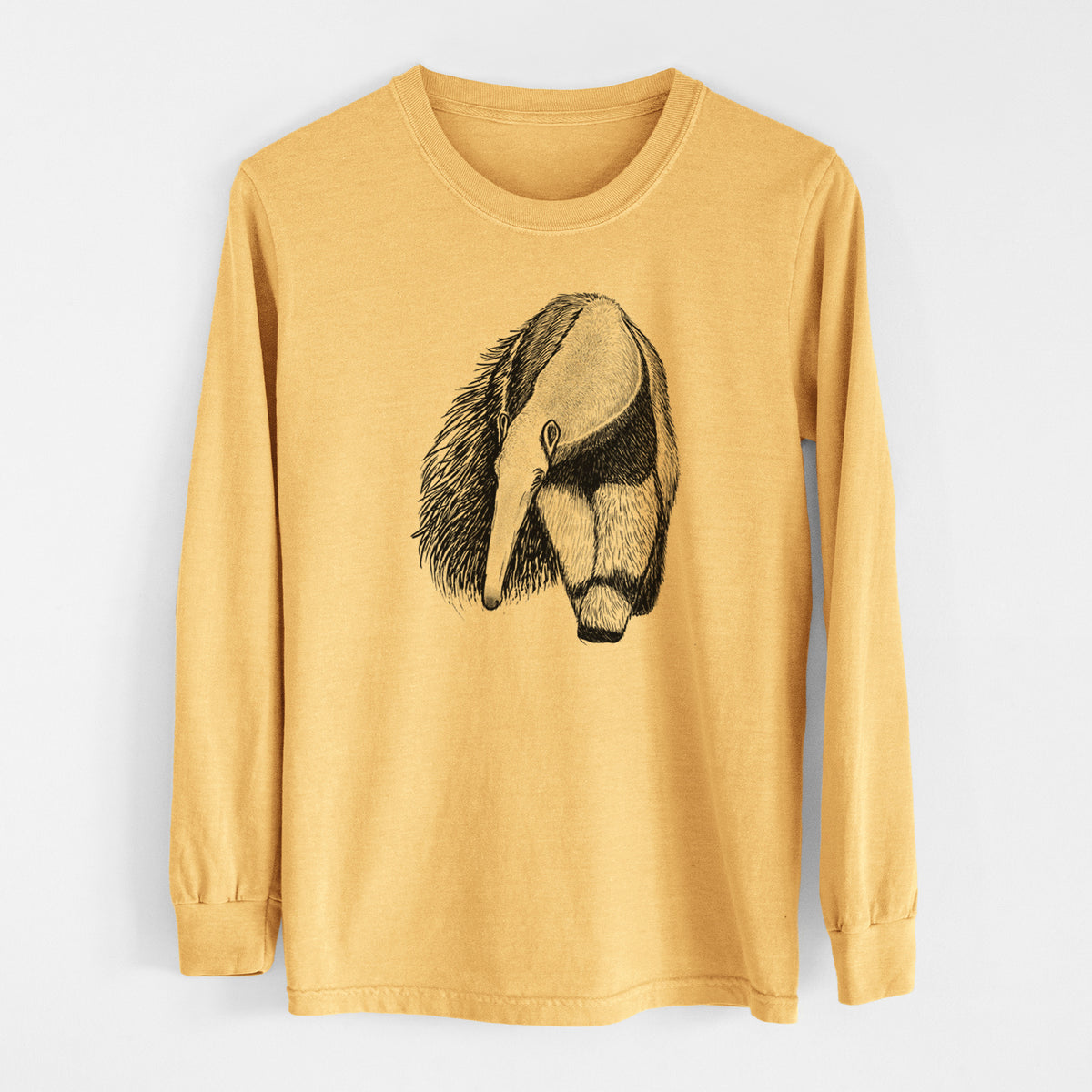 Giant Anteater - Myrmecophaga tridactyla - Men&#39;s Heavyweight 100% Cotton Long Sleeve