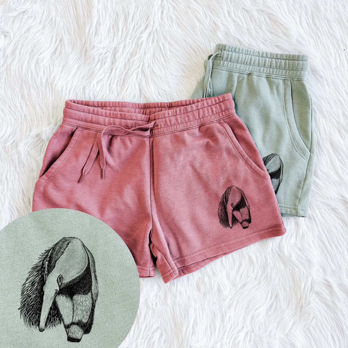 Giant Anteater - Myrmecophaga tridactyla - Women&#39;s Cali Wave Shorts