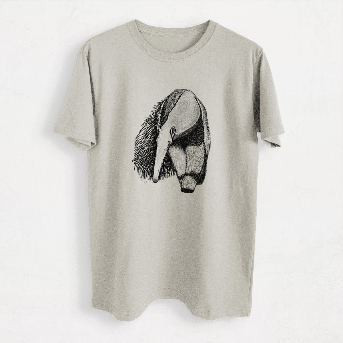 Giant Anteater - Myrmecophaga tridactyla - Heavyweight Men&#39;s 100% Organic Cotton Tee