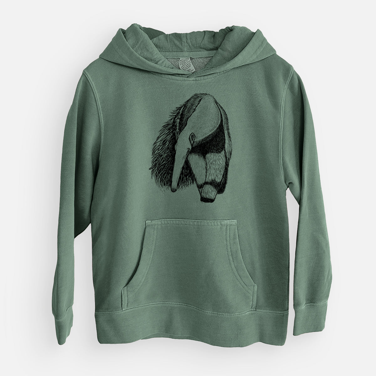 Giant Anteater - Myrmecophaga tridactyla - Youth Pigment Dyed Hoodie