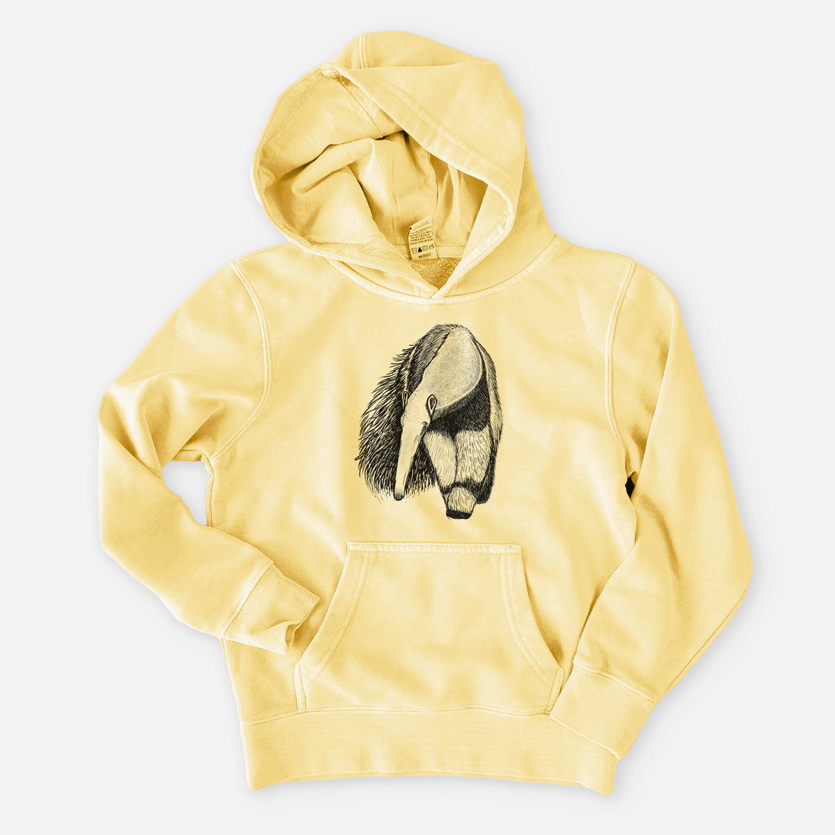 Giant Anteater - Myrmecophaga tridactyla - Youth Pigment Dyed Hoodie