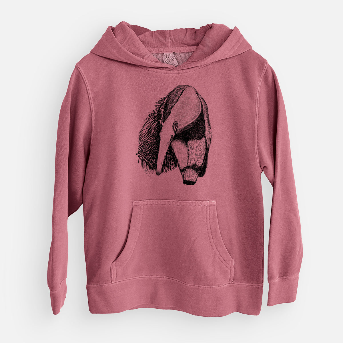 Giant Anteater - Myrmecophaga tridactyla - Youth Pigment Dyed Hoodie