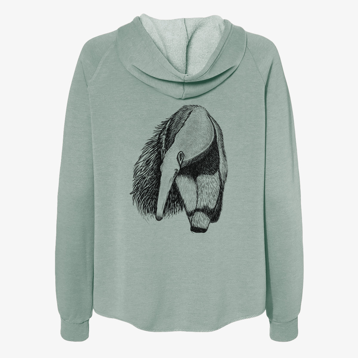 Giant Anteater - Myrmecophaga tridactyla - Women's Cali Wave Zip-Up Sweatshirt