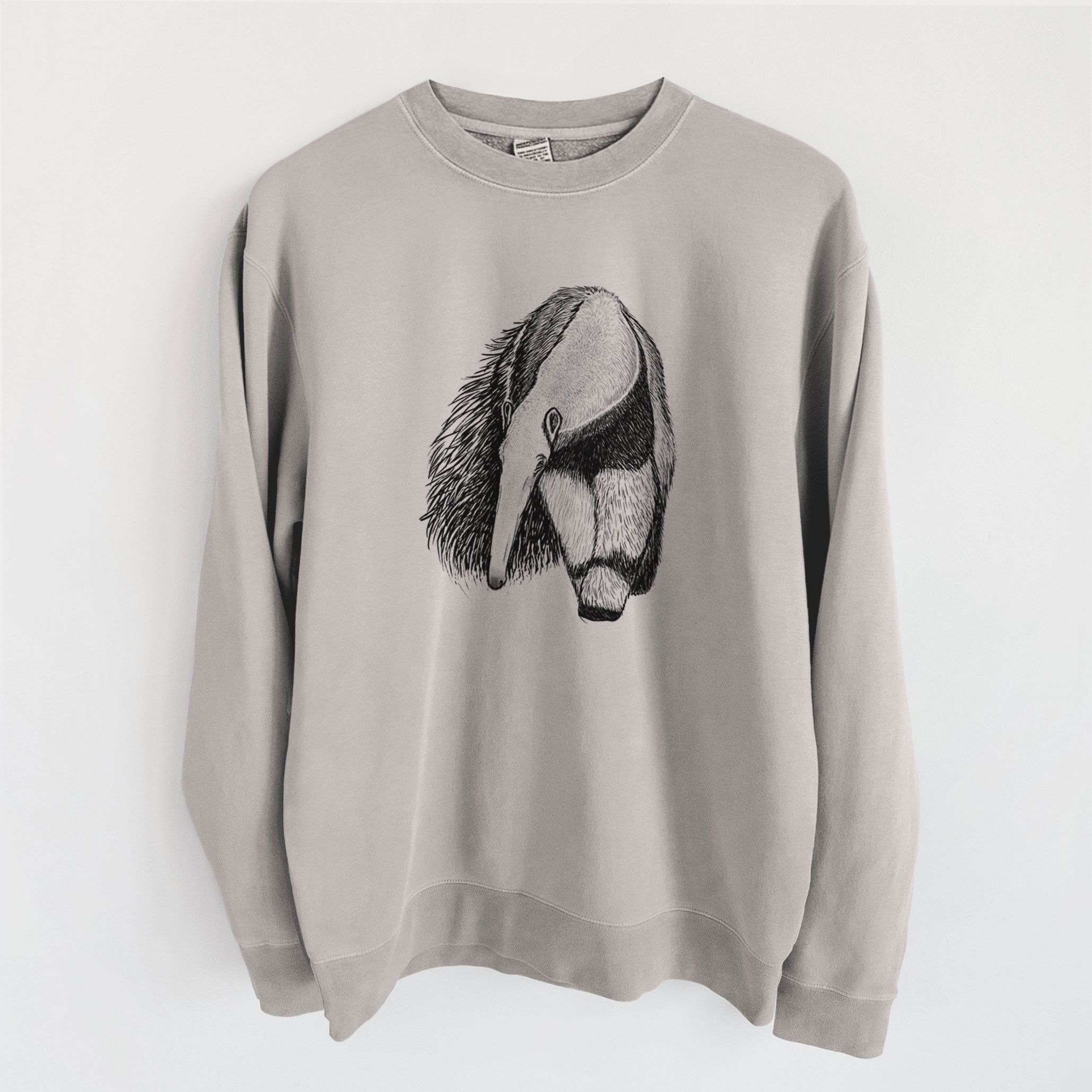 Giant Anteater - Myrmecophaga tridactyla - Unisex Pigment Dyed Crew Sweatshirt