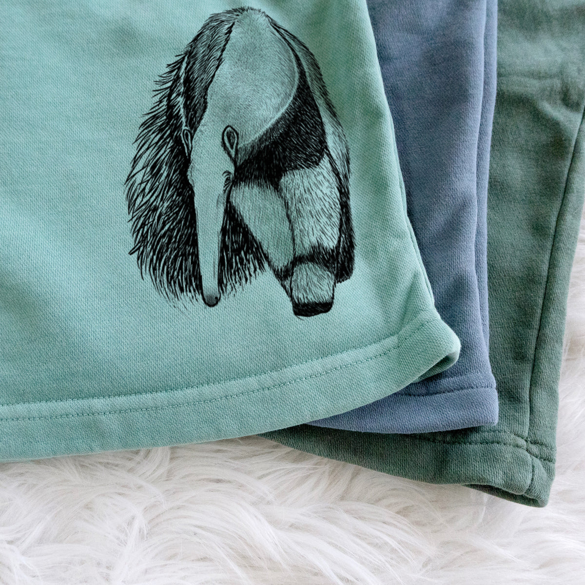 Giant Anteater - Myrmecophaga tridactyla - Unisex Pigment Dyed Shorts