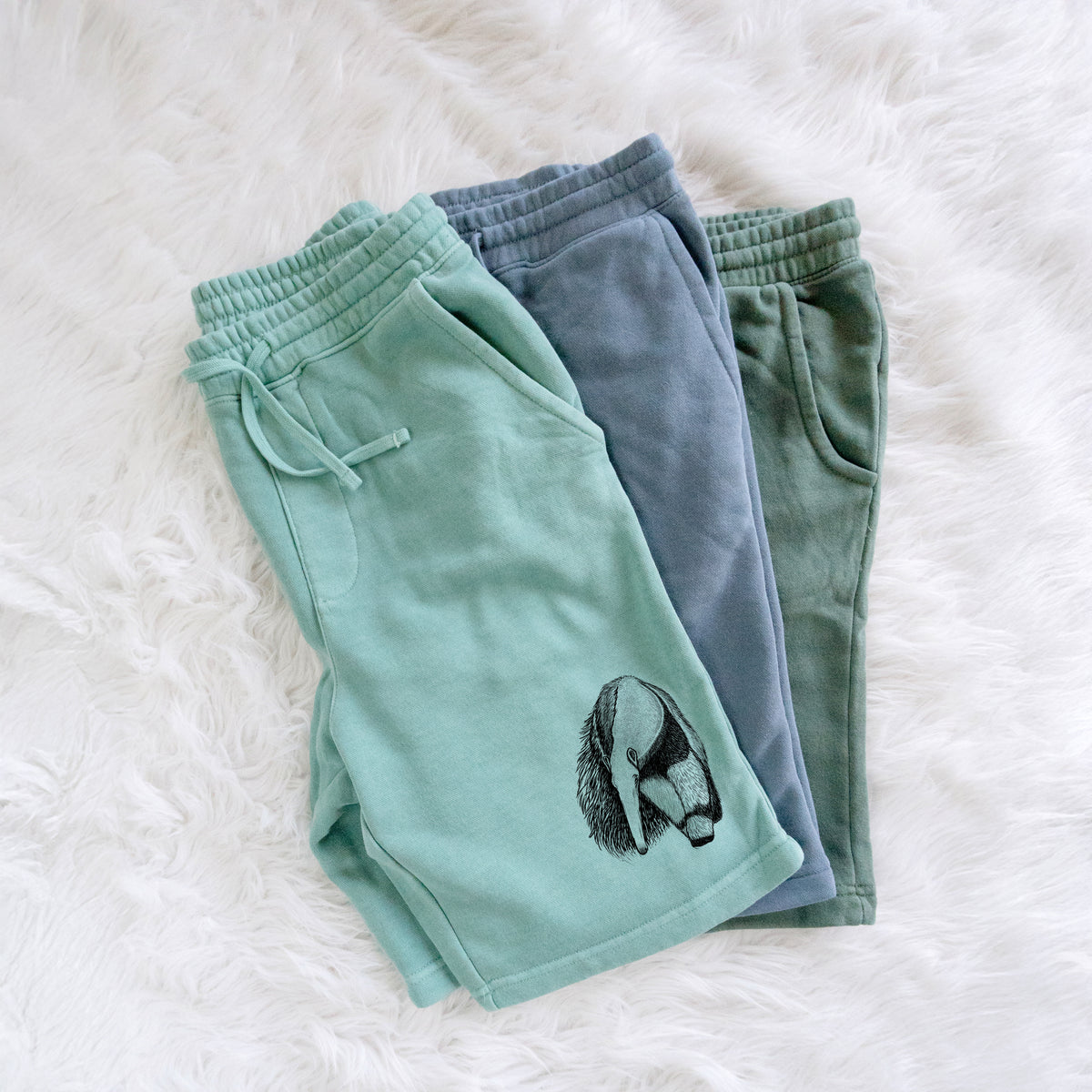 Giant Anteater - Myrmecophaga tridactyla - Unisex Pigment Dyed Shorts