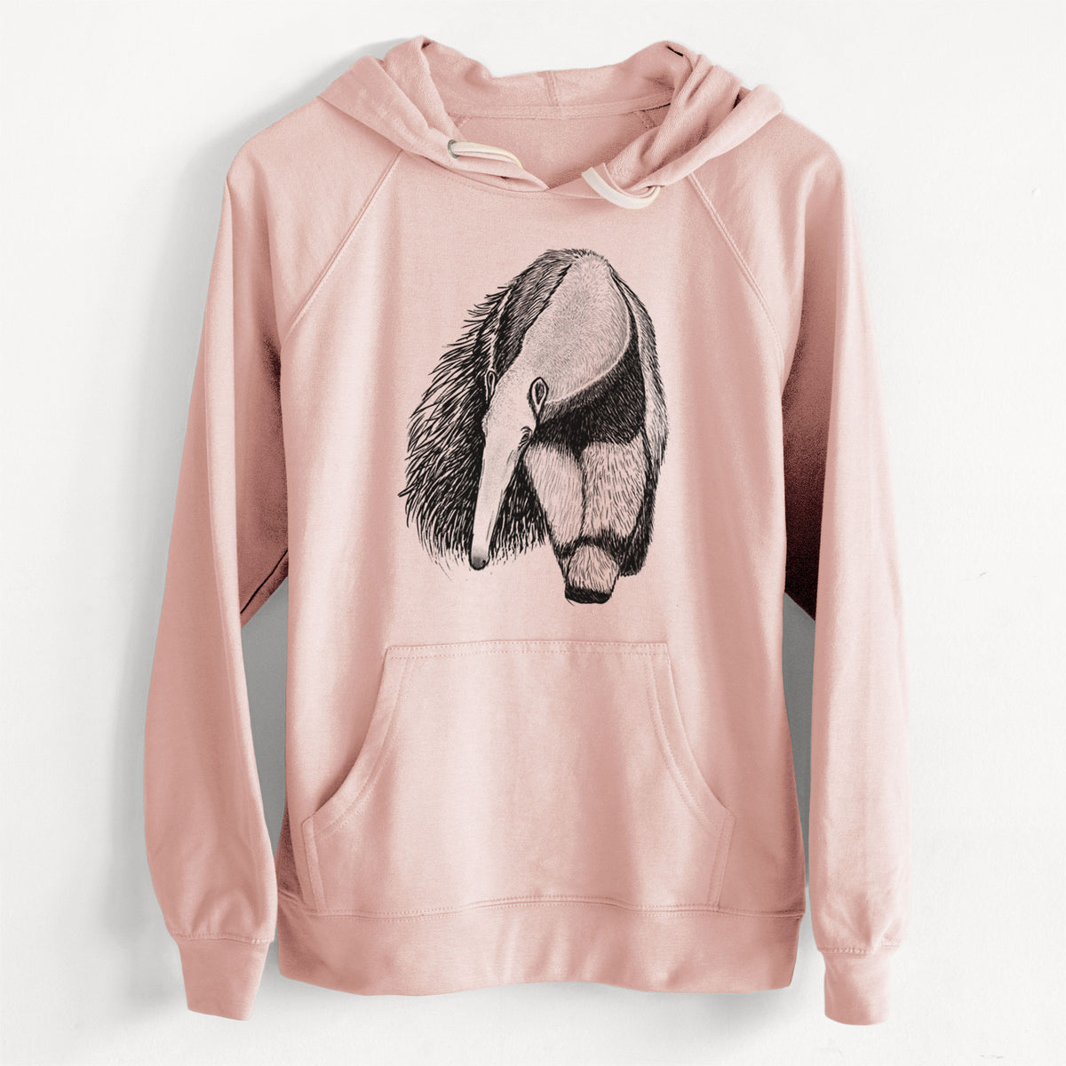 CLEARANCE - Giant Anteater - Myrmecophaga tridactyla  - Unisex Slim Fit Loopback Terry Hoodie