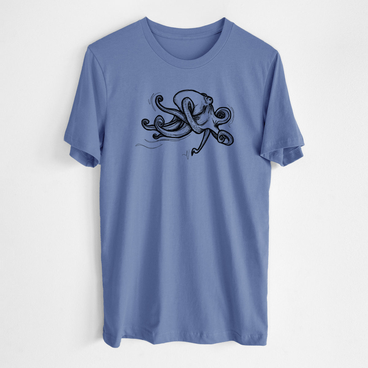 Giant Pacific Octopus - Lightweight 100% Cotton Unisex Crewneck