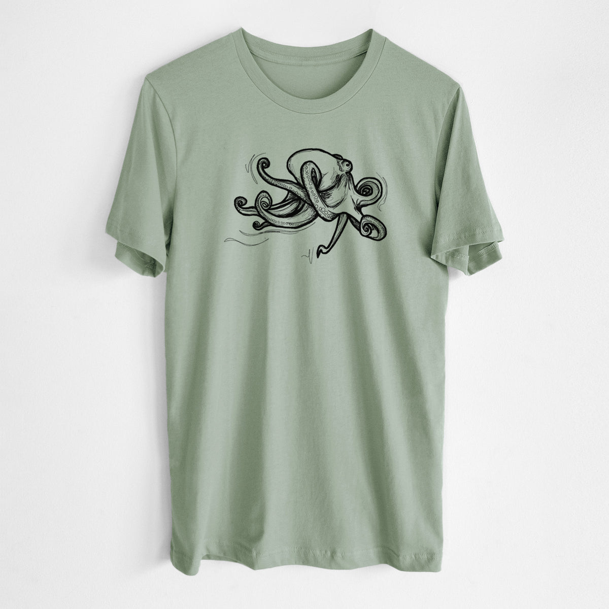 Giant Pacific Octopus - Lightweight 100% Cotton Unisex Crewneck