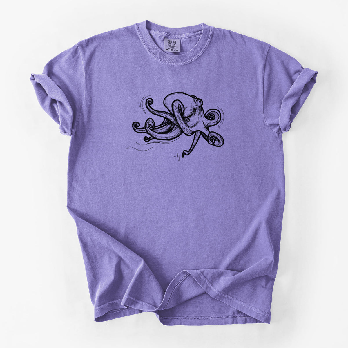 Giant Pacific Octopus - Unisex Comfort Colors Garment-Dyed Heavyweight T-shirt