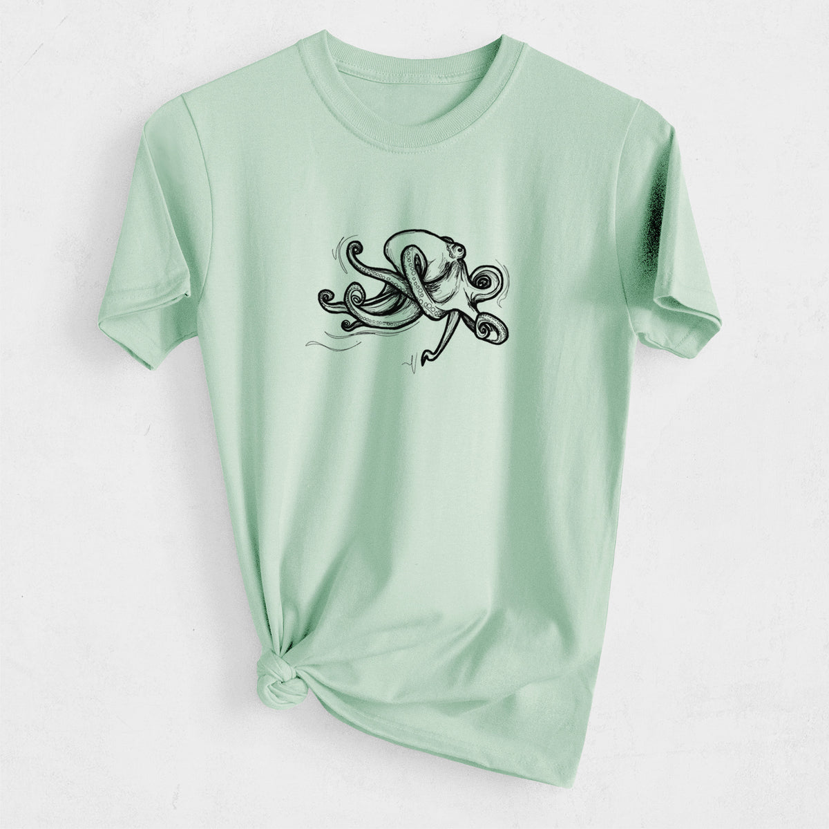 Giant Pacific Octopus - Heavyweight Men&#39;s 100% Organic Cotton Tee