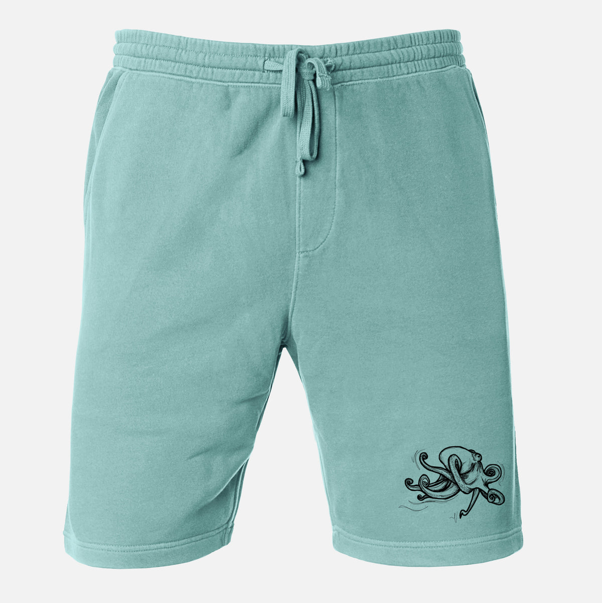Giant Pacific Octopus - Unisex Pigment Dyed Shorts