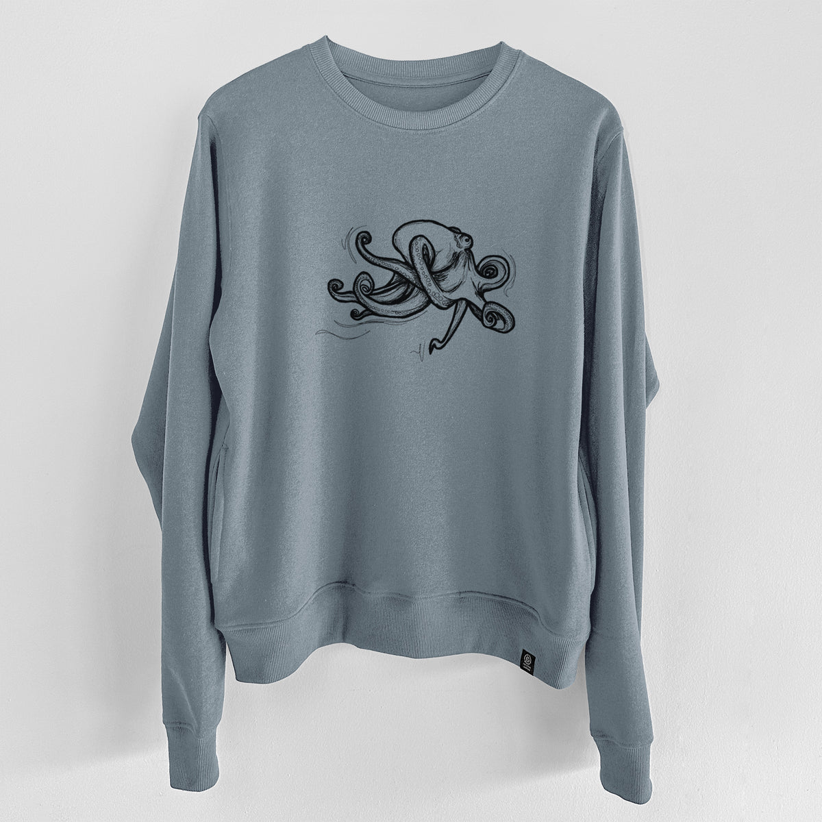 Giant Pacific Octopus  - Unisex Reclaimed Crewneck Sweatshirt