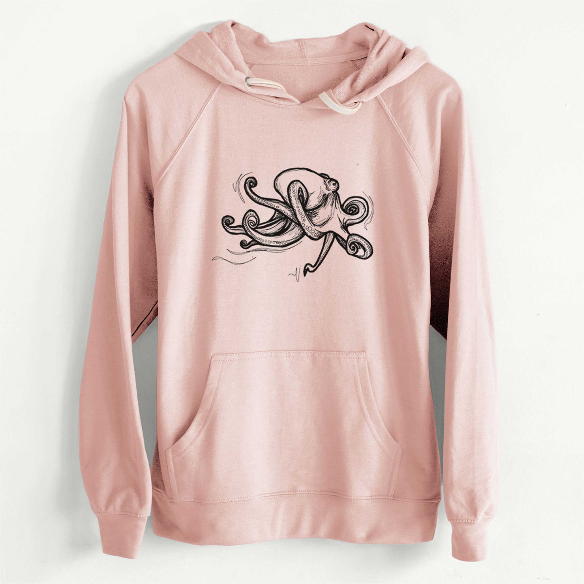 CLEARANCE - Giant Pacific Octopus  - Unisex Slim Fit Loopback Terry Hoodie