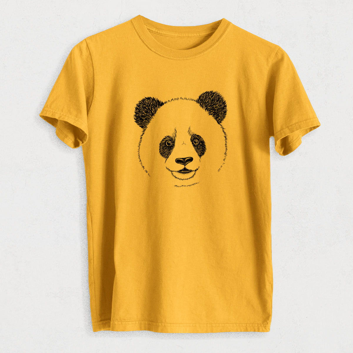 Giant Panda - Heavyweight Men&#39;s 100% Organic Cotton Tee
