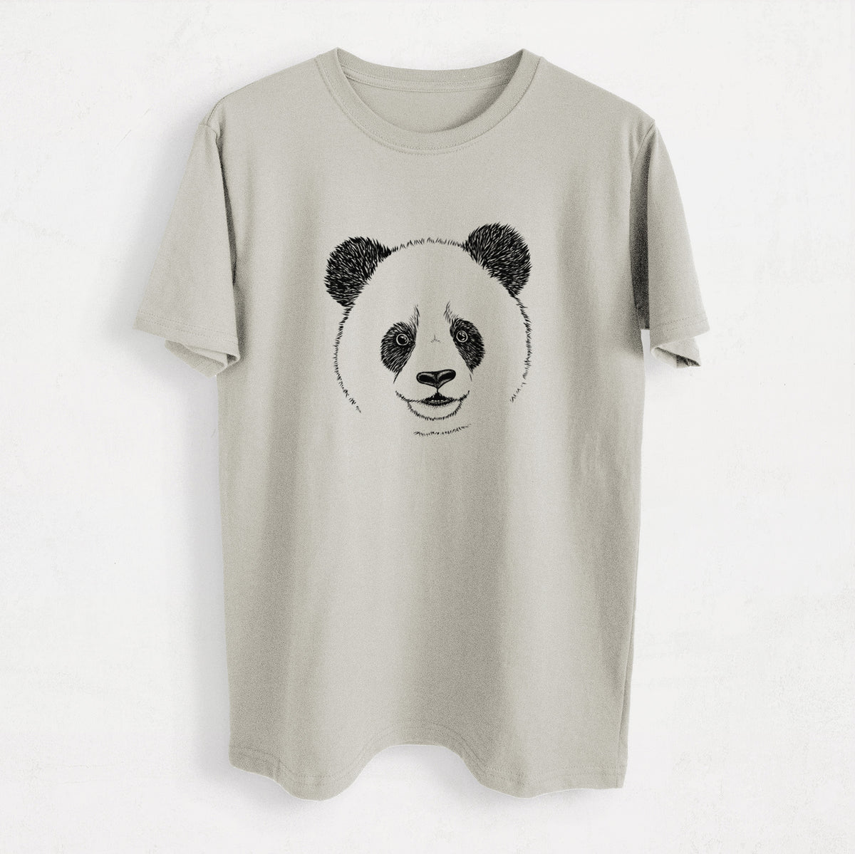 Giant Panda - Heavyweight Men&#39;s 100% Organic Cotton Tee