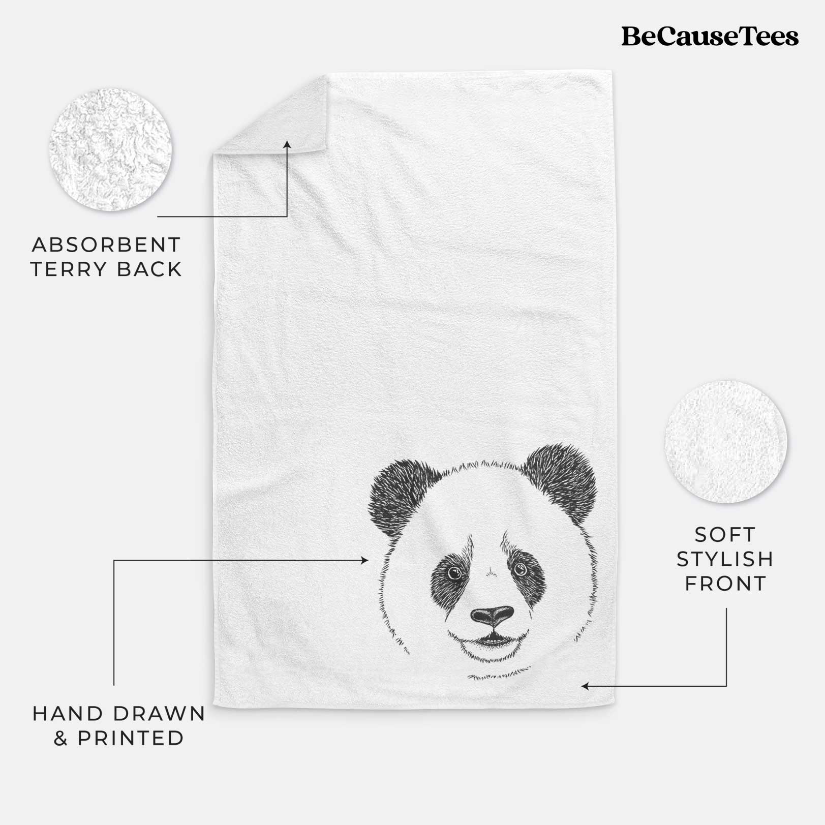 Giant Panda Premium Decorative Hand Towel