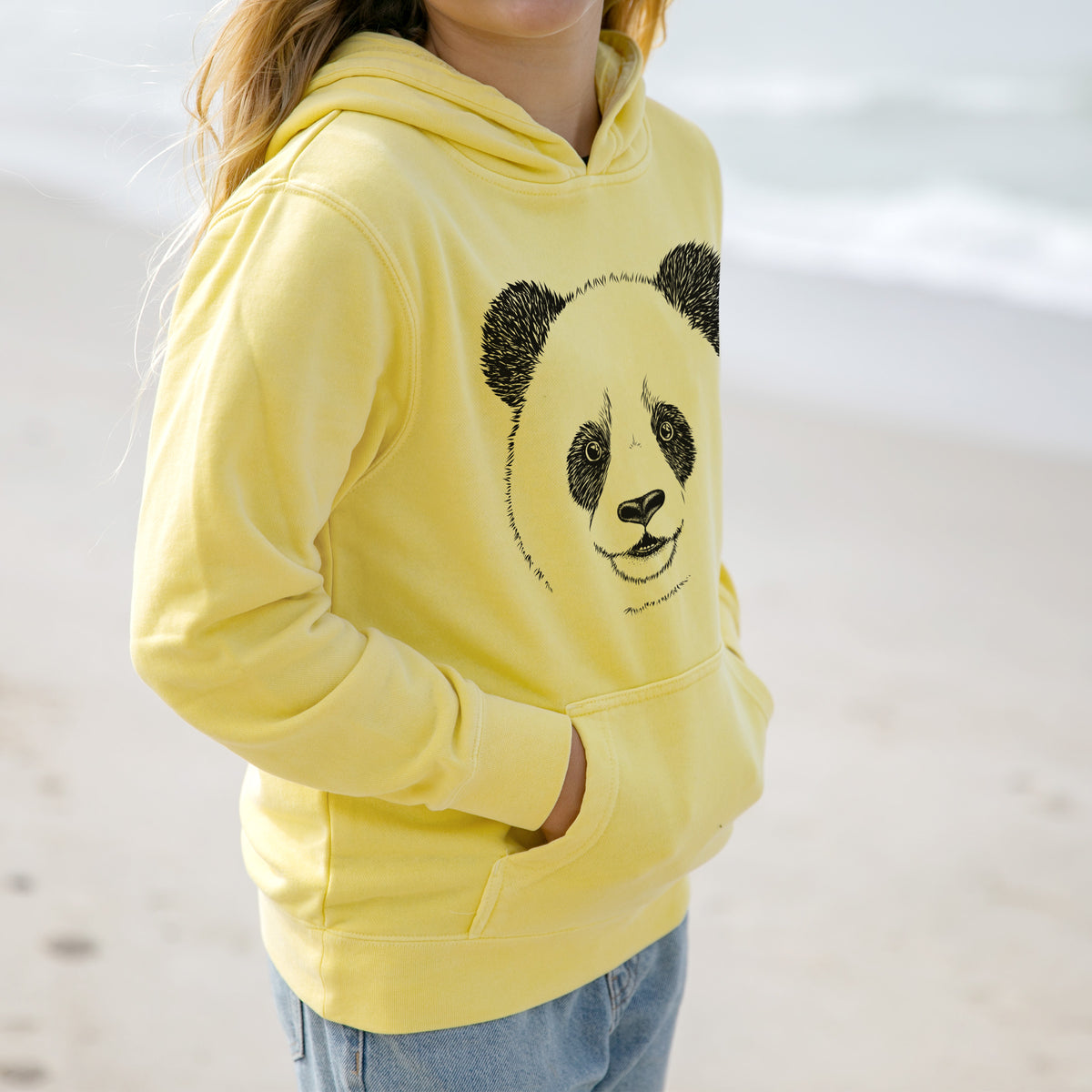 Giant Panda - Youth Pigment Dyed Hoodie