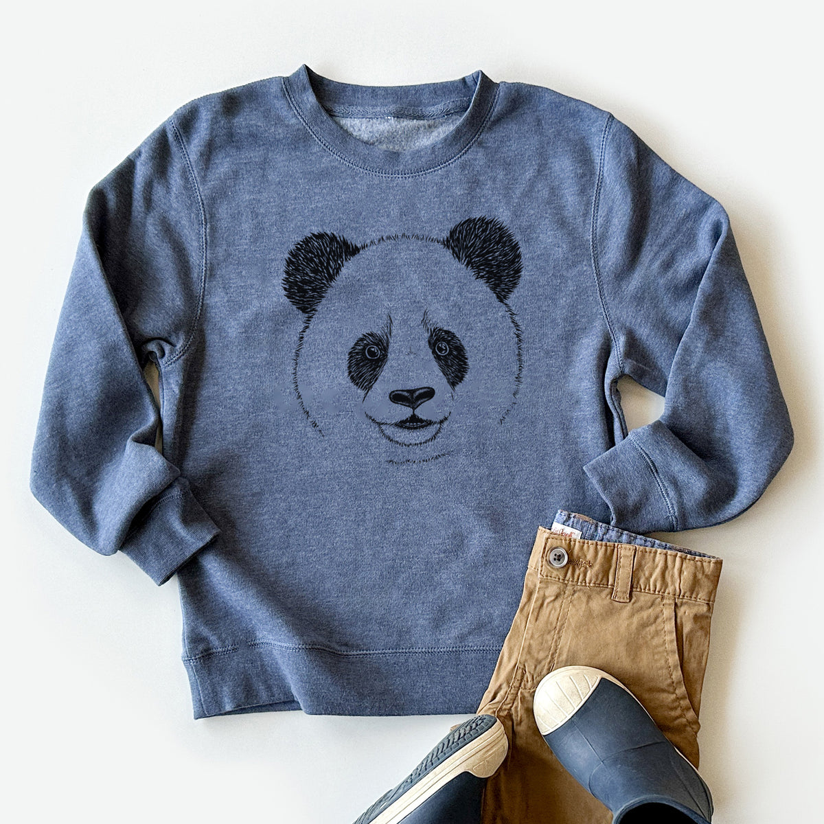 Giant Panda - Youth Lightweight Crewneck Sweatshirt