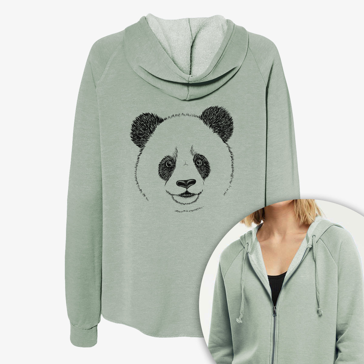 Giant Panda - Women's Cali Wave Zip-Up Sweatshirt