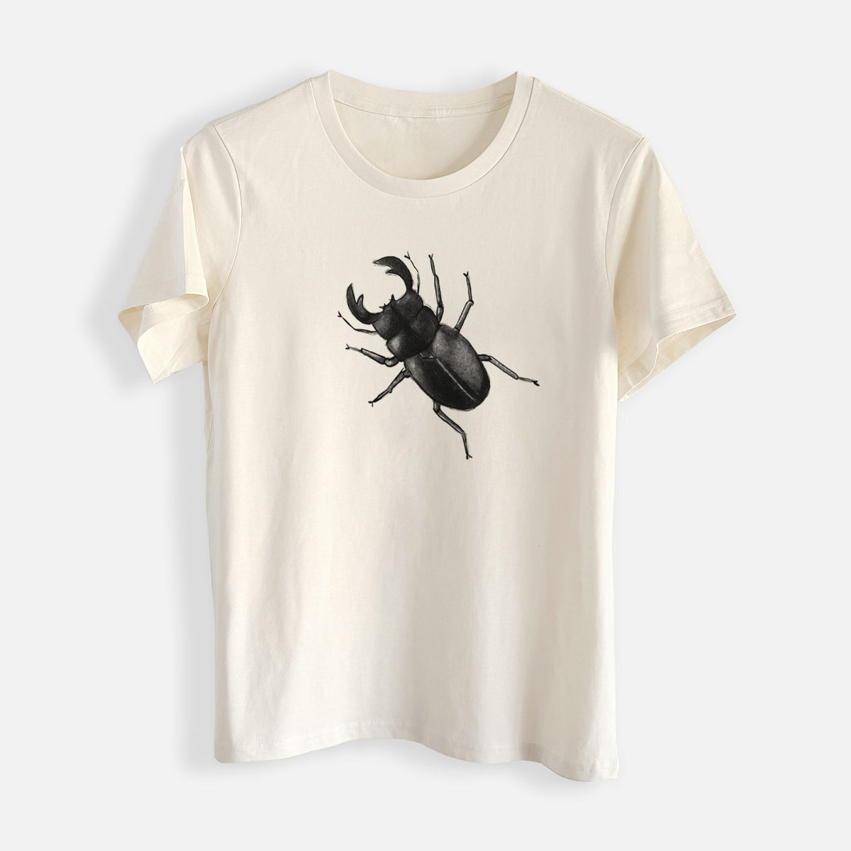 Dorcus titanus - Giant Stag Beetle - Womens Everyday Maple Tee