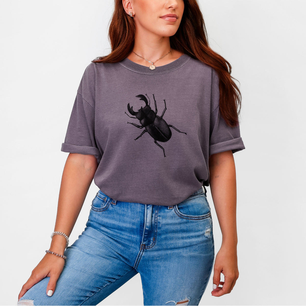 Dorcus titanus - Giant Stag Beetle - Unisex Comfort Colors Garment-Dyed Heavyweight T-shirt