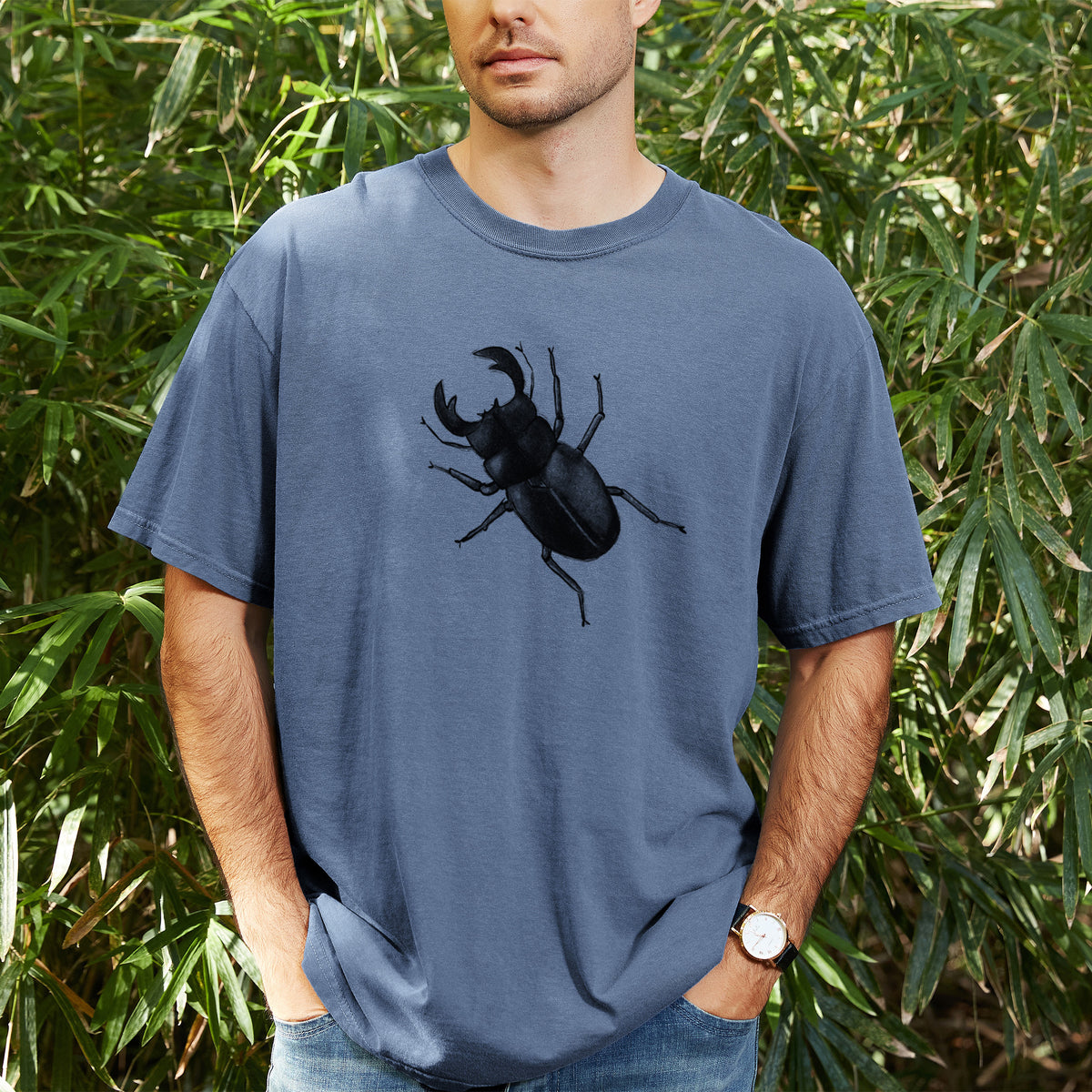 Dorcus titanus - Giant Stag Beetle - Unisex Comfort Colors Garment-Dyed Heavyweight T-shirt
