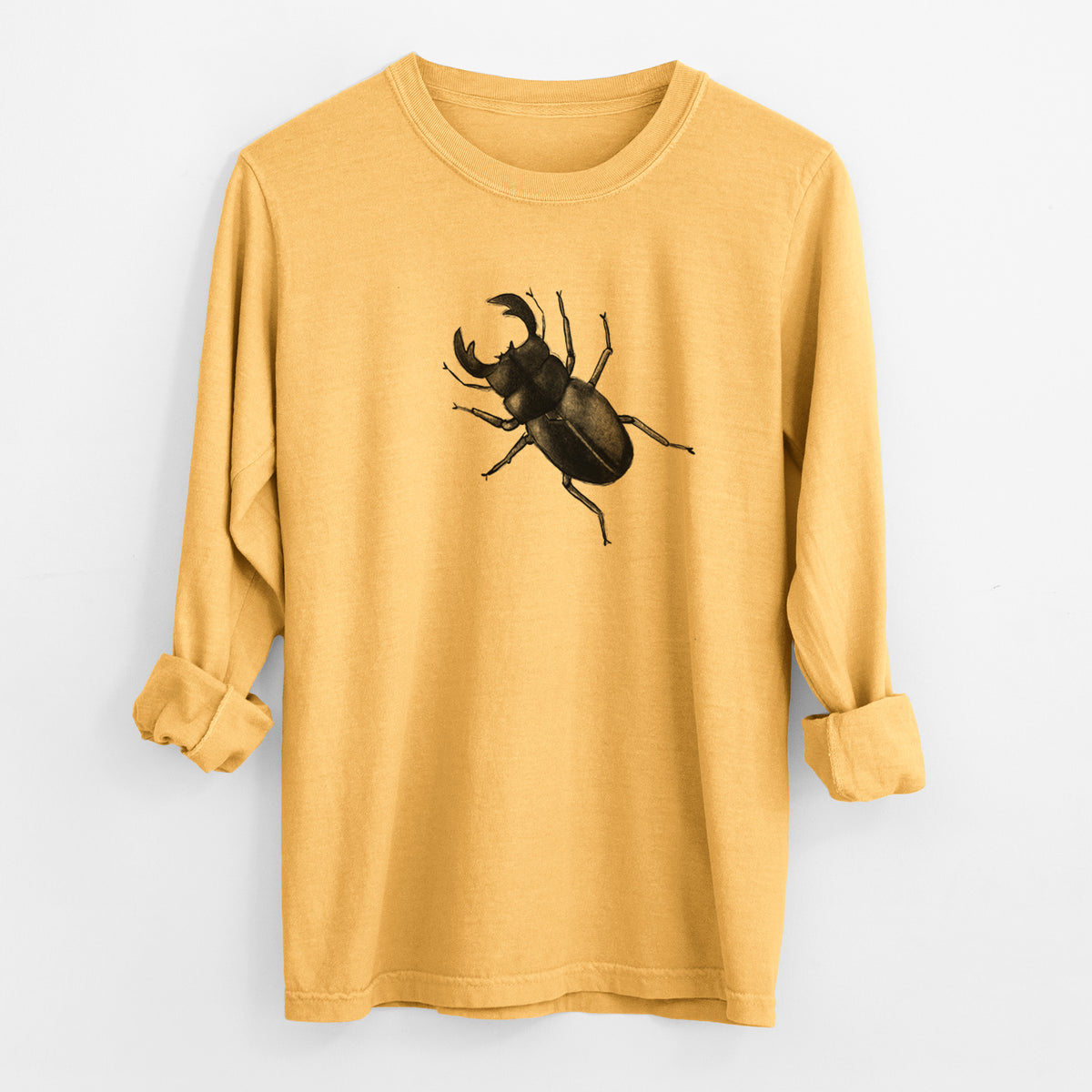 Dorcus titanus - Giant Stag Beetle - Unisex Comfort Colors 100% Cotton Long Sleeve