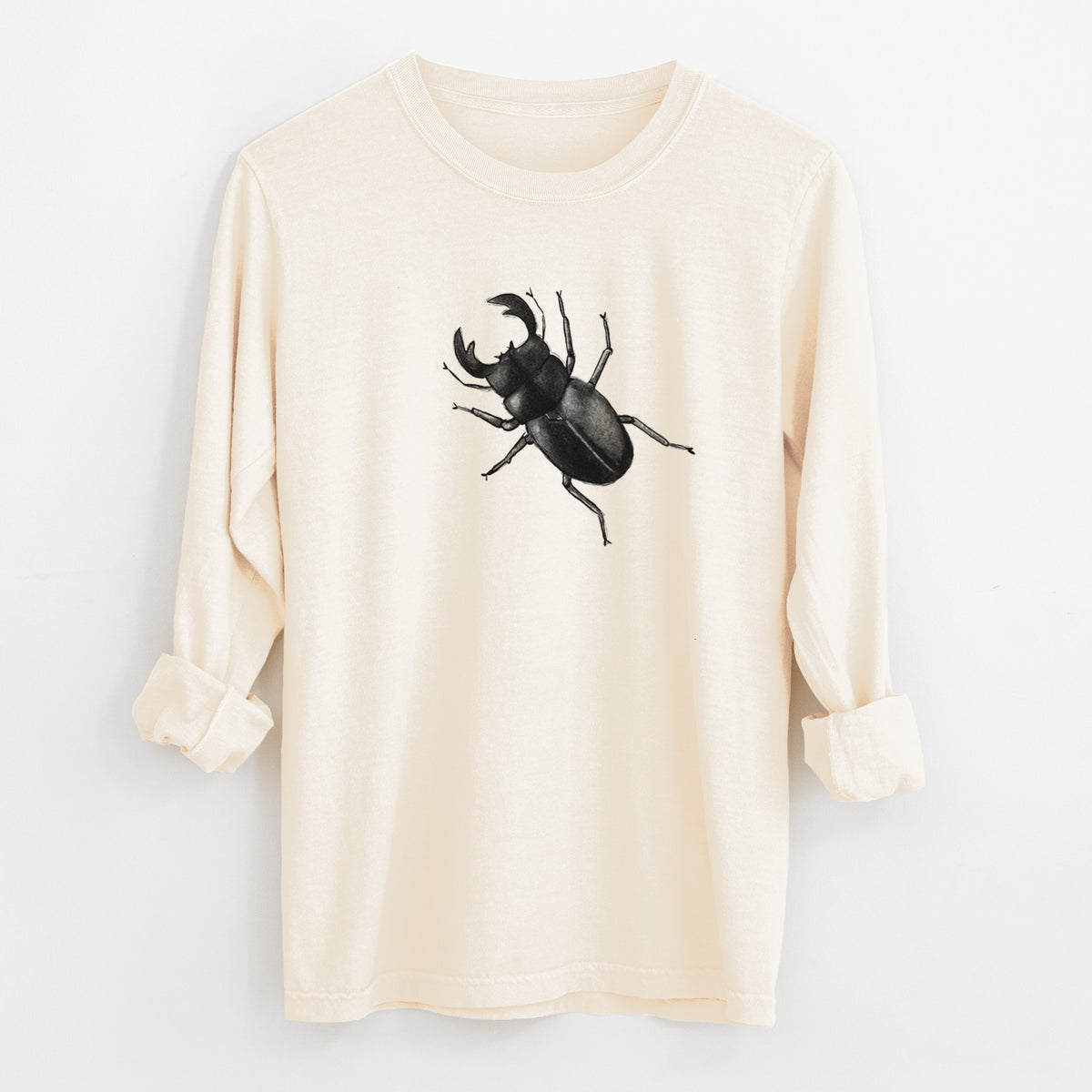 Dorcus titanus - Giant Stag Beetle - Unisex Comfort Colors 100% Cotton Long Sleeve