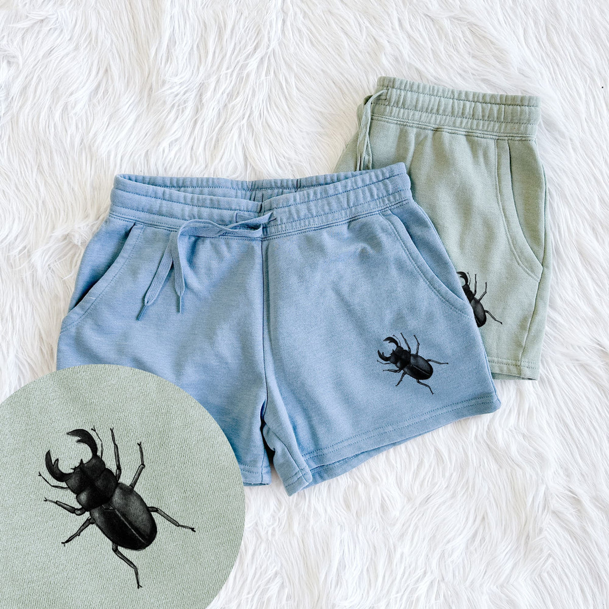 Dorcus titanus - Giant Stag Beetle - Women's Cali Wave Shorts