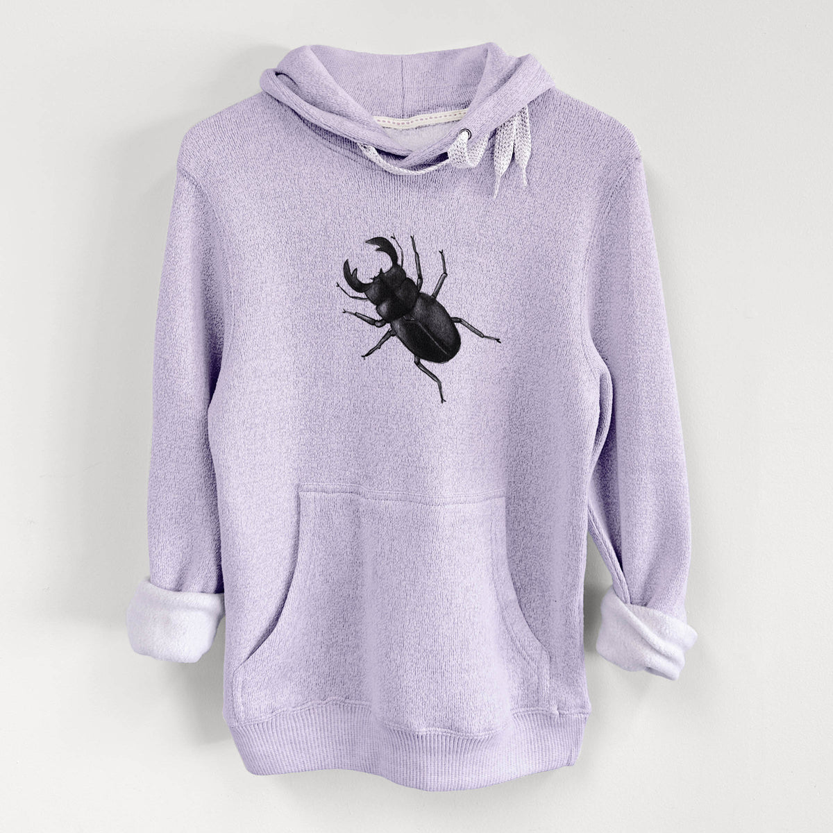 Dorcus titanus - Giant Stag Beetle - Knit Hoodie