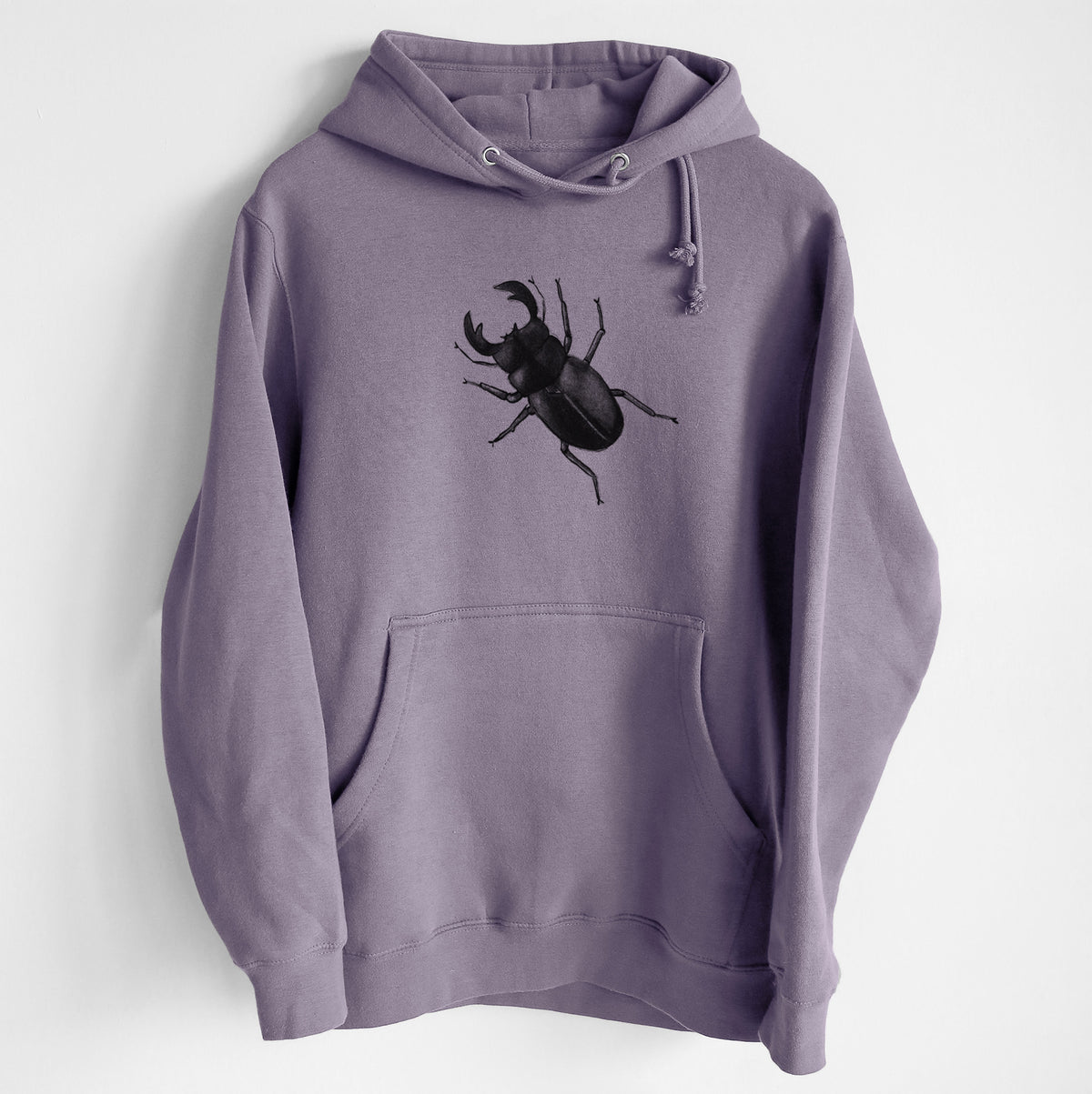 Dorcus titanus - Giant Stag Beetle - Heavyweight Fleece Hoodie