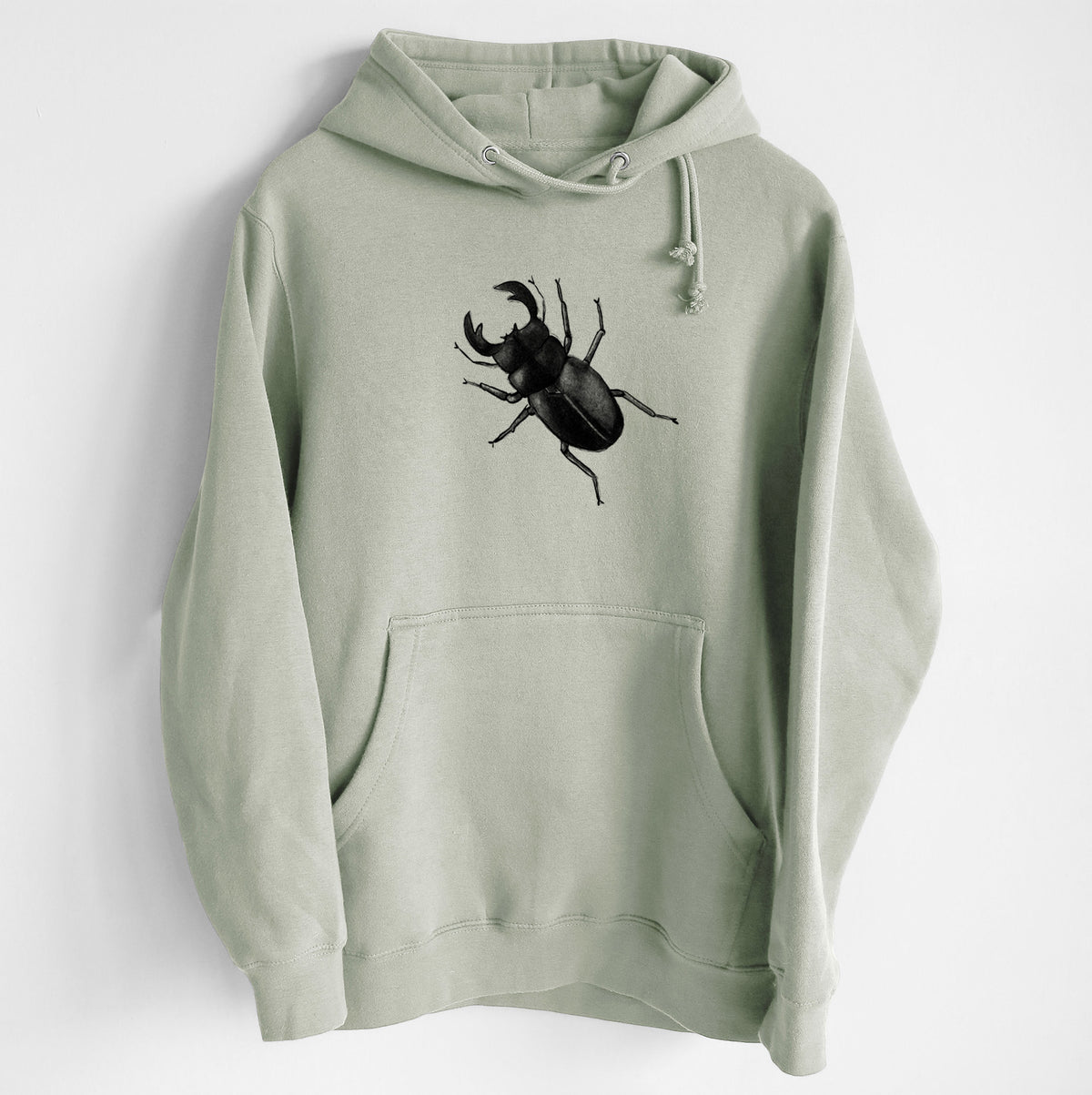 Dorcus titanus - Giant Stag Beetle - Heavyweight Fleece Hoodie