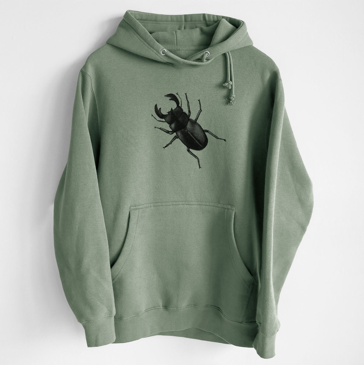 Dorcus titanus - Giant Stag Beetle - Heavyweight Fleece Hoodie