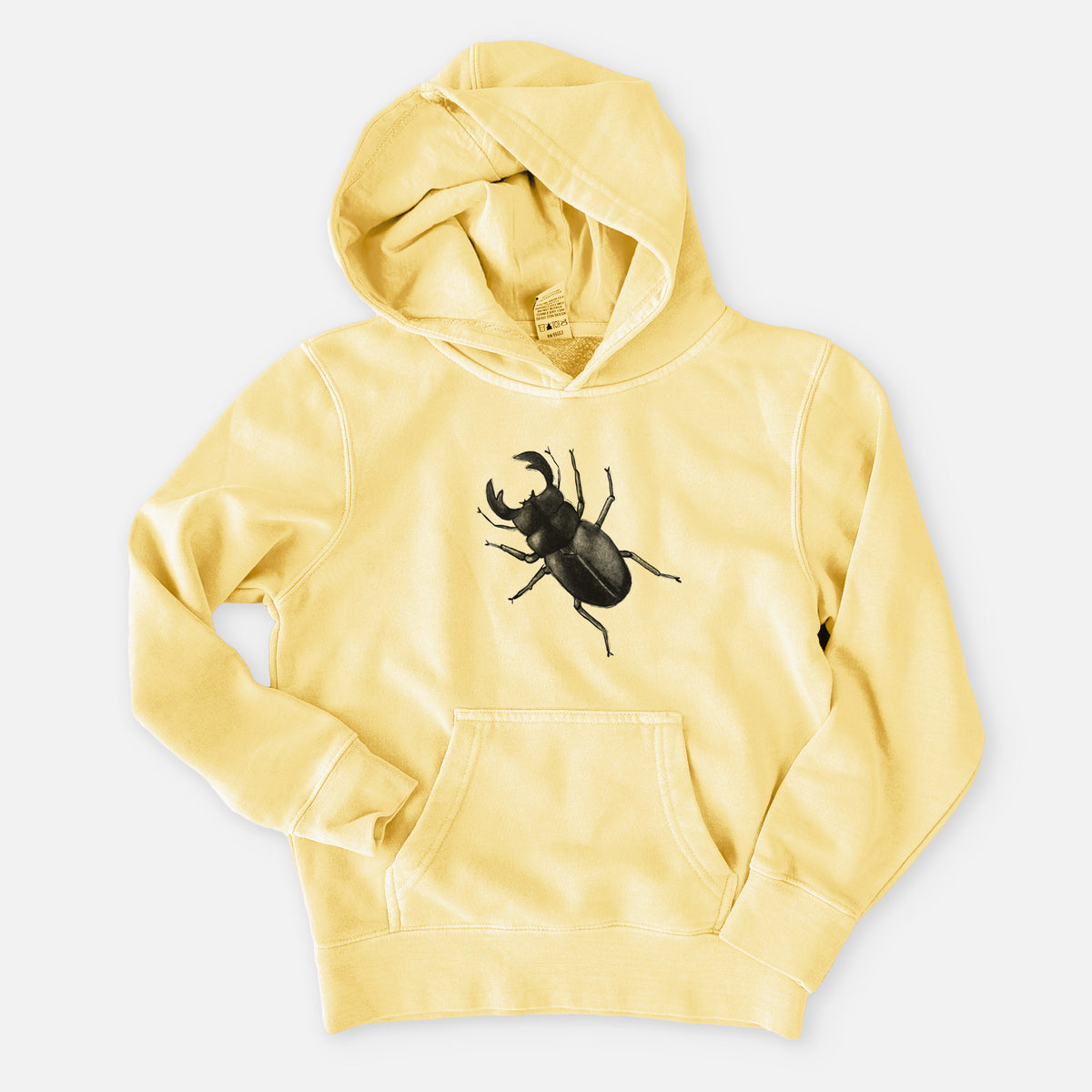 Dorcus titanus - Giant Stag Beetle - Youth Pigment Dyed Hoodie