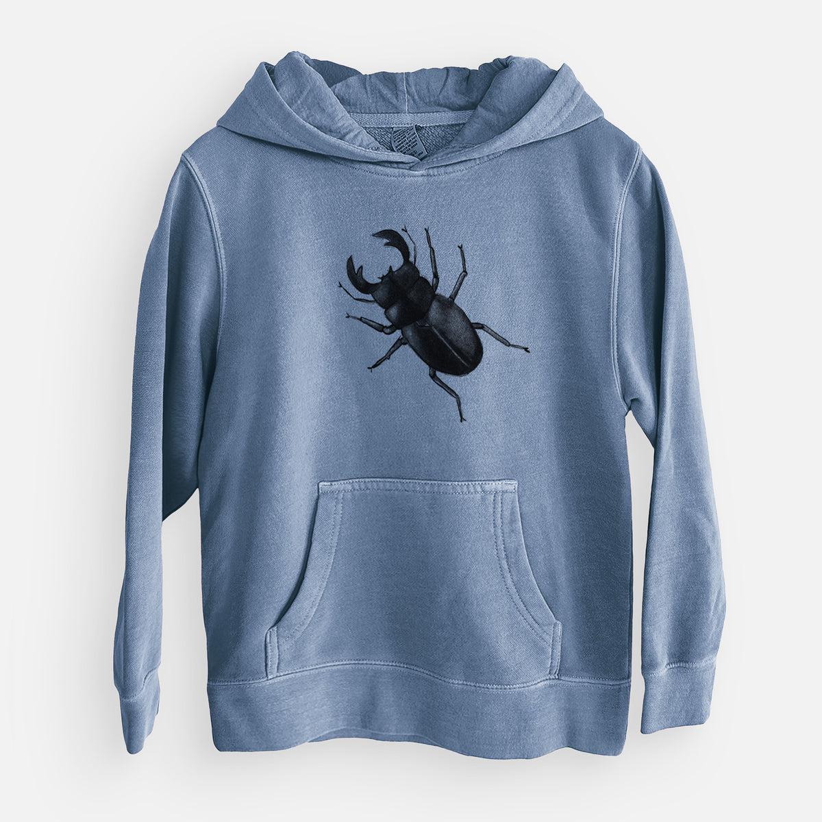 Dorcus titanus - Giant Stag Beetle - Youth Pigment Dyed Hoodie