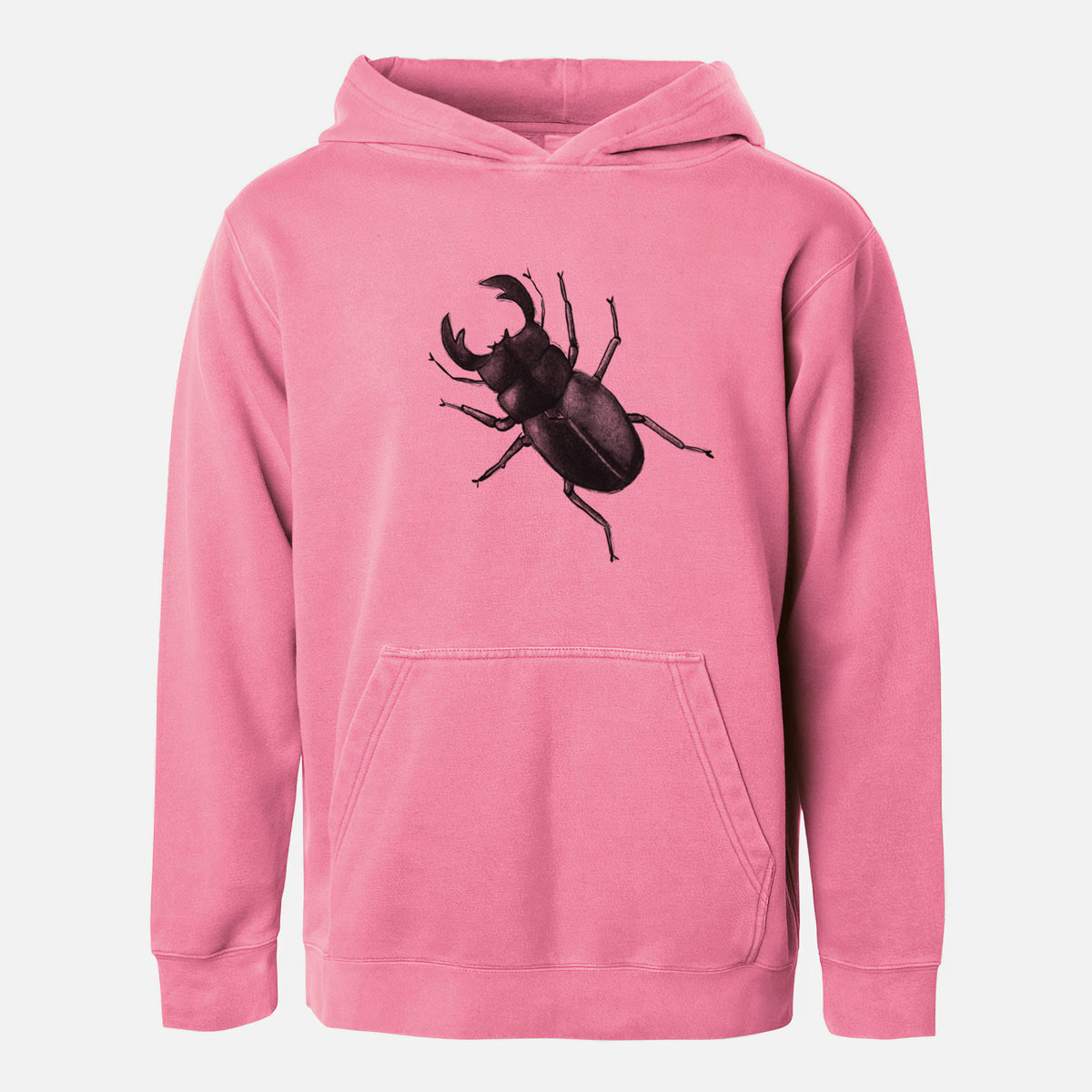 Dorcus titanus - Giant Stag Beetle - Youth Pigment Dyed Hoodie