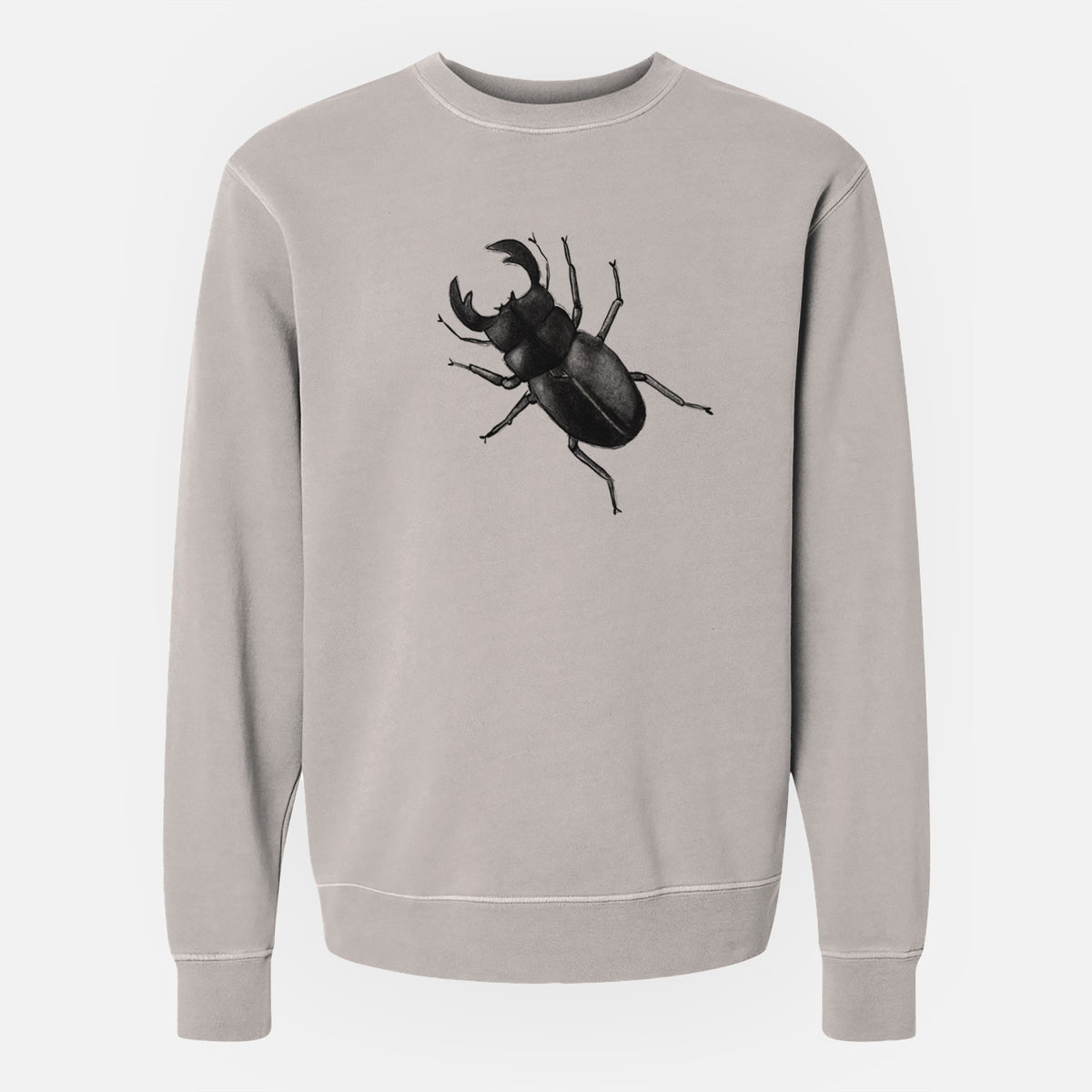 Dorcus titanus - Giant Stag Beetle - Unisex Pigment Dyed Crew Sweatshirt