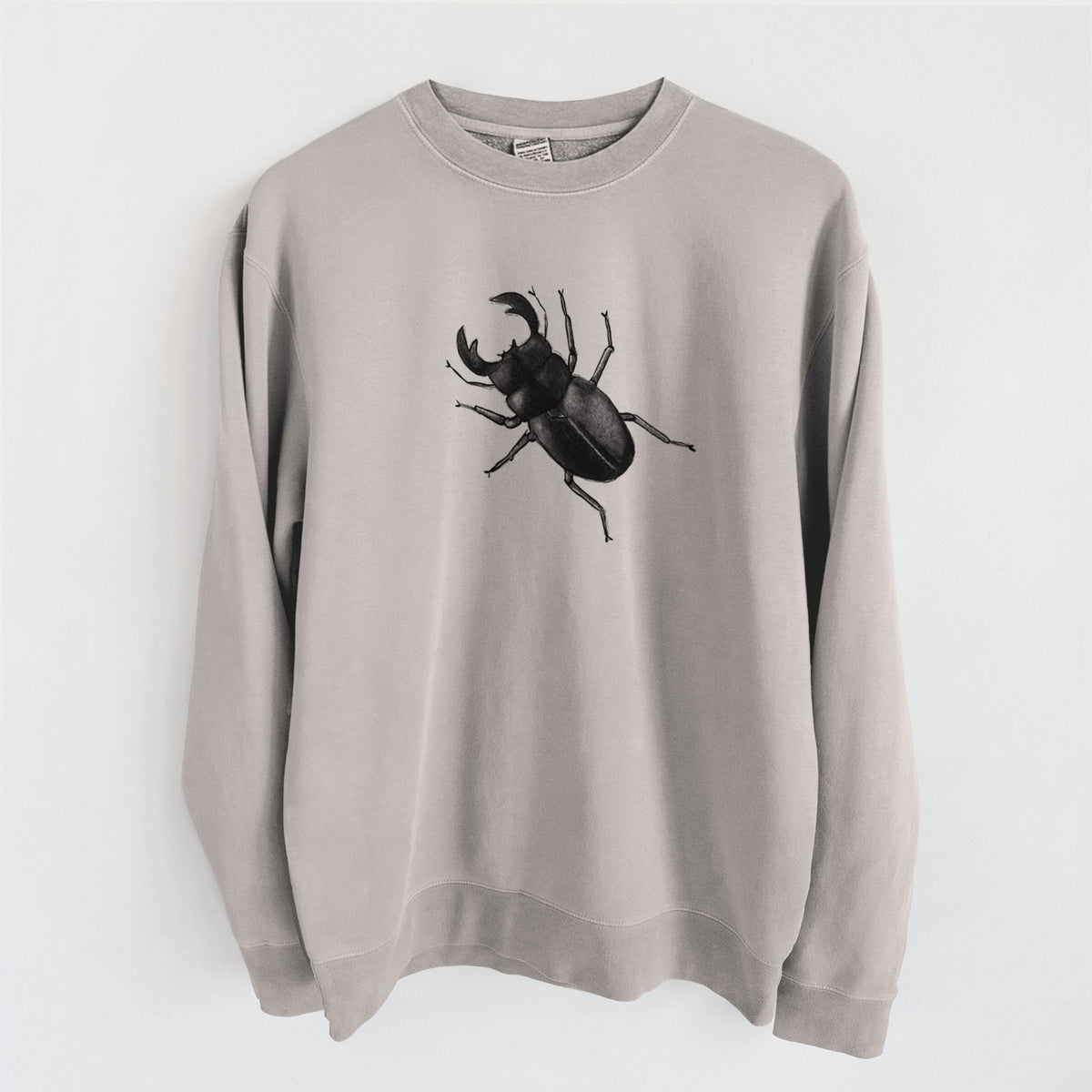 Dorcus titanus - Giant Stag Beetle - Unisex Pigment Dyed Crew Sweatshirt