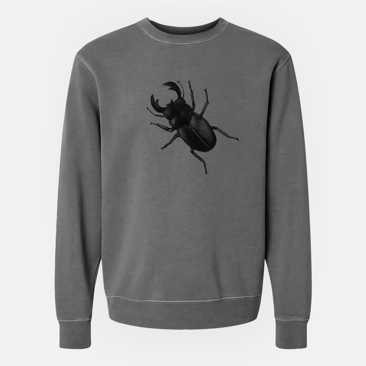 Dorcus titanus - Giant Stag Beetle - Unisex Pigment Dyed Crew Sweatshirt