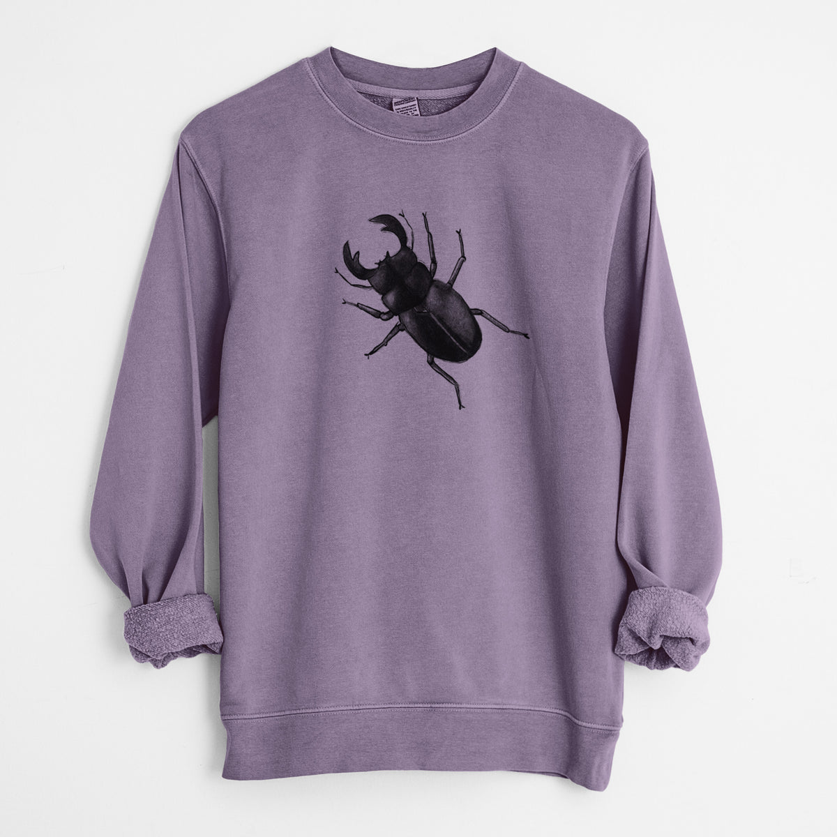 Dorcus titanus - Giant Stag Beetle - Unisex Pigment Dyed Crew Sweatshirt