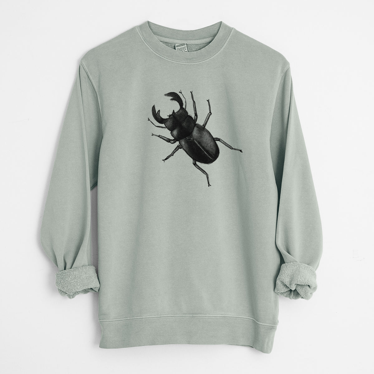 Dorcus titanus - Giant Stag Beetle - Unisex Pigment Dyed Crew Sweatshirt