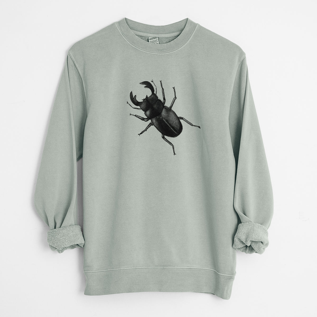 Dorcus titanus - Giant Stag Beetle - Unisex Pigment Dyed Crew Sweatshirt