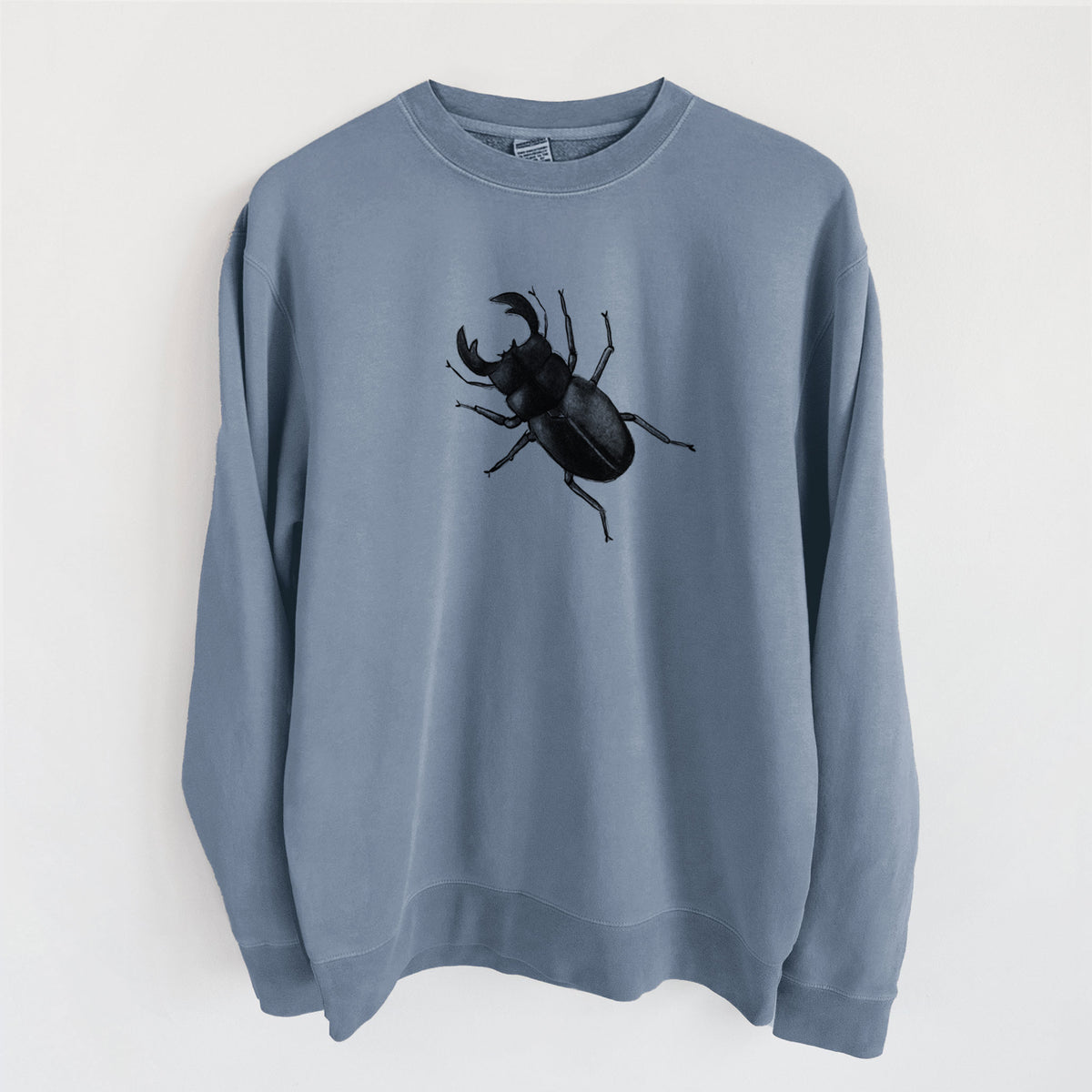 Dorcus titanus - Giant Stag Beetle - Unisex Pigment Dyed Crew Sweatshirt
