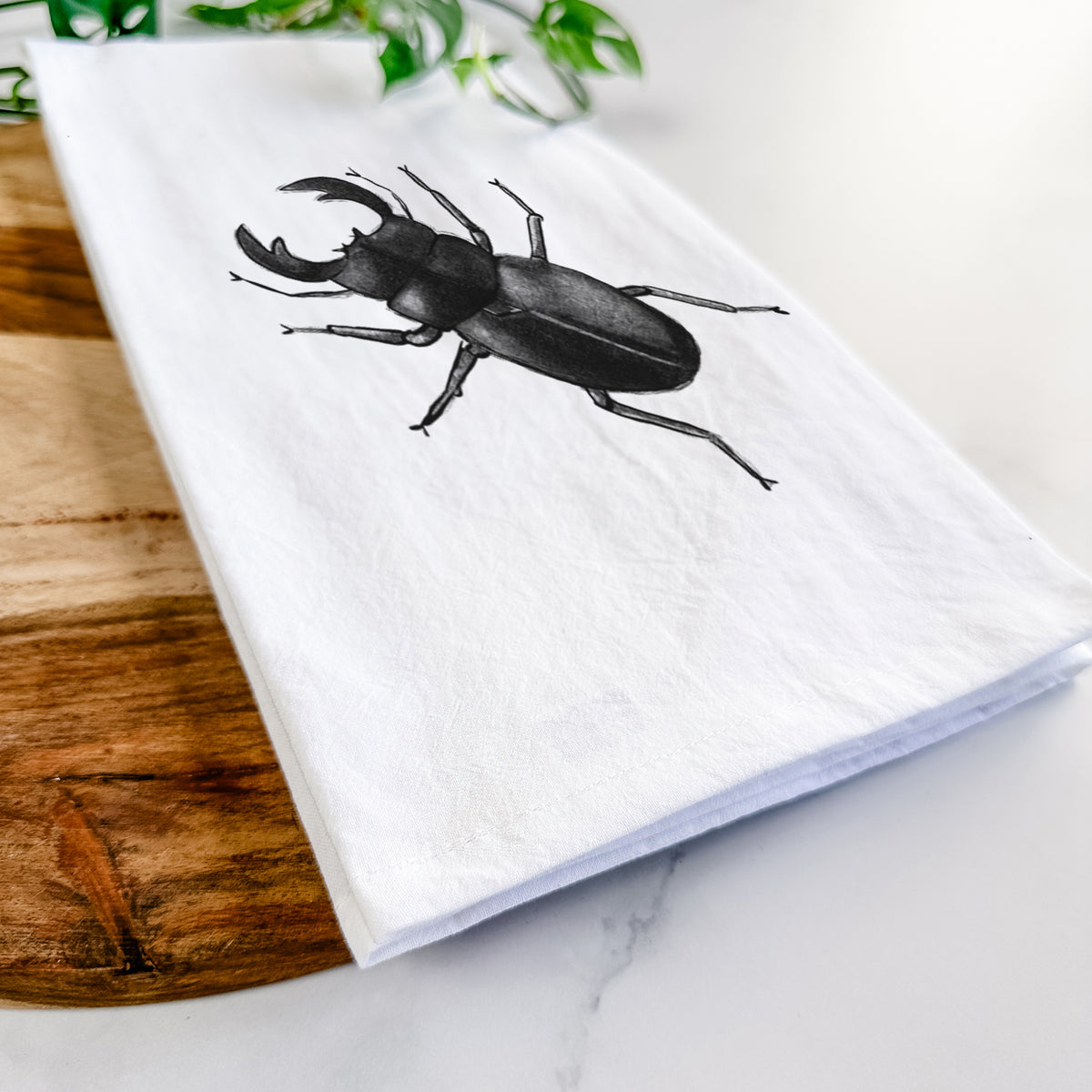 Dorcus titanus - Giant Stag Beetle Tea Towel
