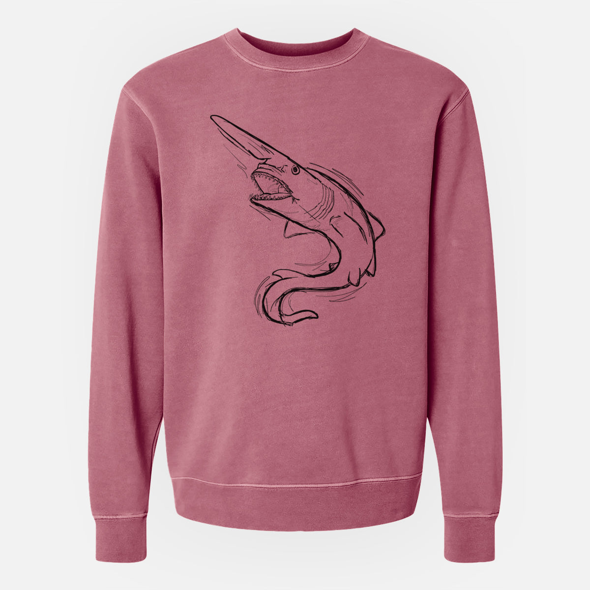 Goblin Shark - Unisex Pigment Dyed Crew Sweatshirt