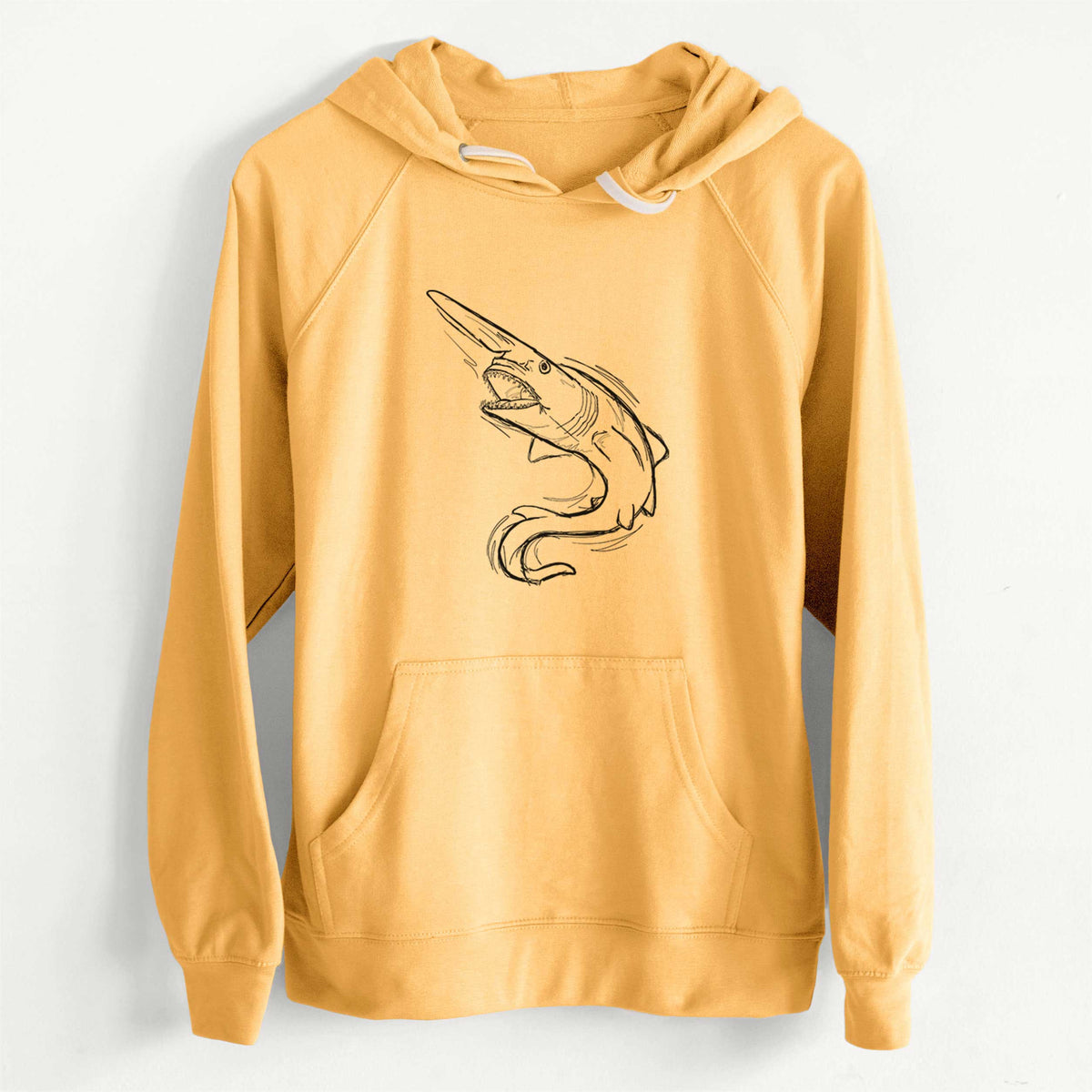 CLEARANCE - Goblin Shark  - Unisex Slim Fit Loopback Terry Hoodie