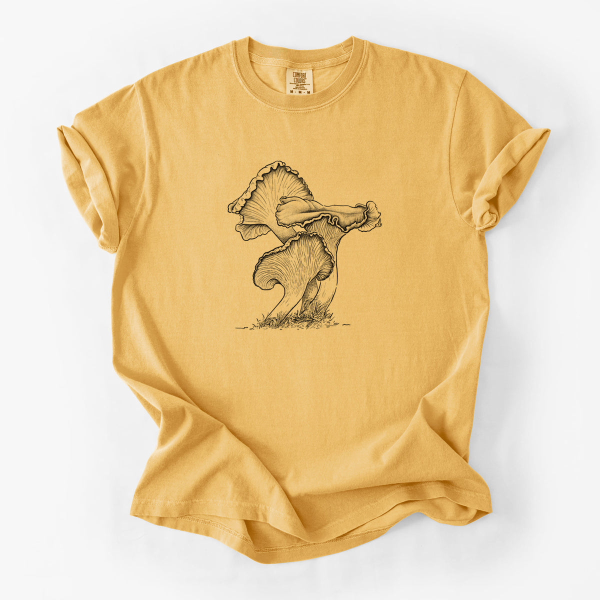 Pacific Golden Chanterelle - Cantharellus formosus - Unisex Comfort Colors Garment-Dyed Heavyweight T-shirt