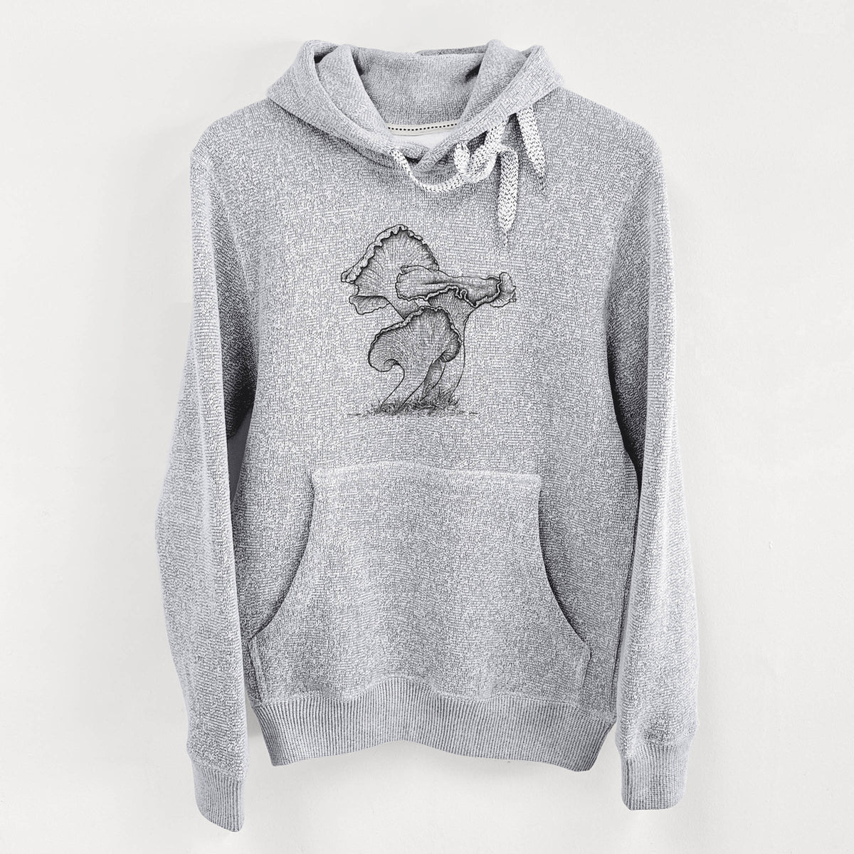 Pacific Golden Chanterelle - Cantharellus formosus - Knit Hoodie