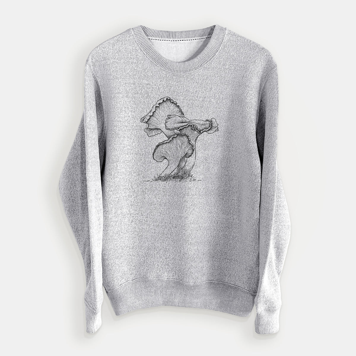 Pacific Golden Chanterelle - Cantharellus formosus - Knit Sweatshirt